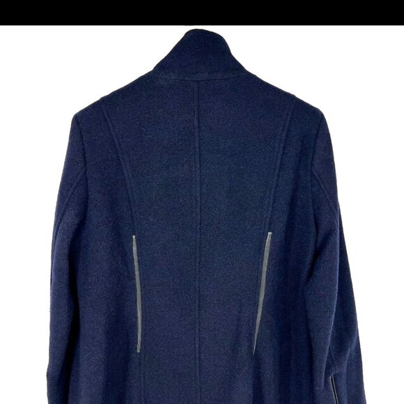 Guess Women's Dark Blue Double-Breasted Pea Coat XL - Picture 8 of 16